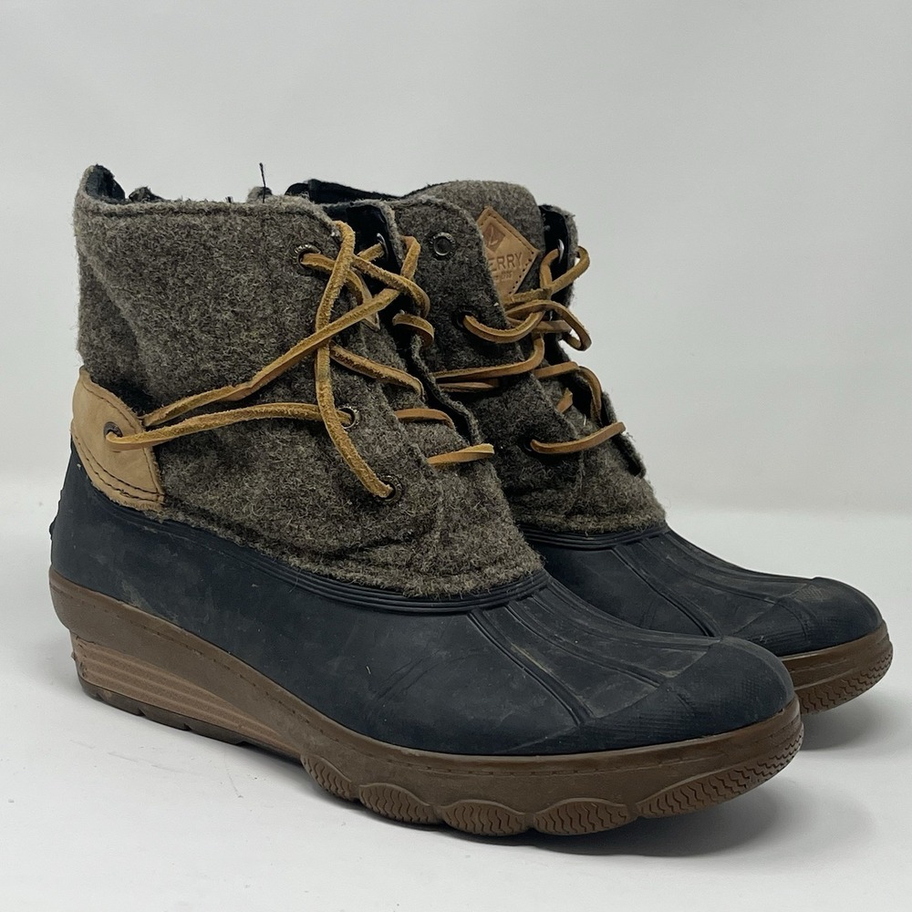Sperry Top-Sider Women's Size 7M Saltwater Duck Boots Rubber‎ Rain Boots